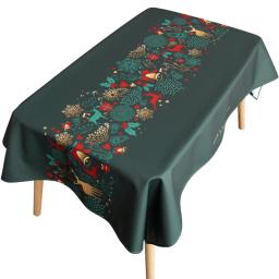 mesa toalha de mesa Ins vento festa de natal pano arte toalha de mesa impermeável e à prova de óleo do agregado familiar festa de férias decoração acessórios mesa esteira - Image 6