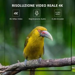 Liveshow-4K Câmera WiFi, 36MP, Vídeo, Caça, Visão Noturna, Aplicativos gratuitos, 120 Ângulo de detecção, 0.2s Gatilho Rápido, IP66, Câmera à prova d'água - Image 4