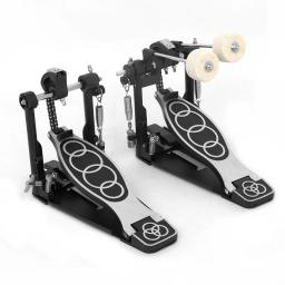 Profissional percussão de tambor Kit de Bateria Dual Driver, malho, tambores eletrônicos, alumínio duplo cadeia pedal, tambor peças acessórios - Image 1