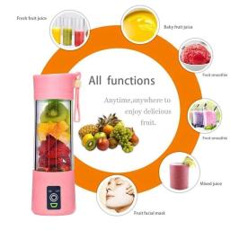 Mini liquidificador portátil usb suco shake 6 lâminas - Image 5