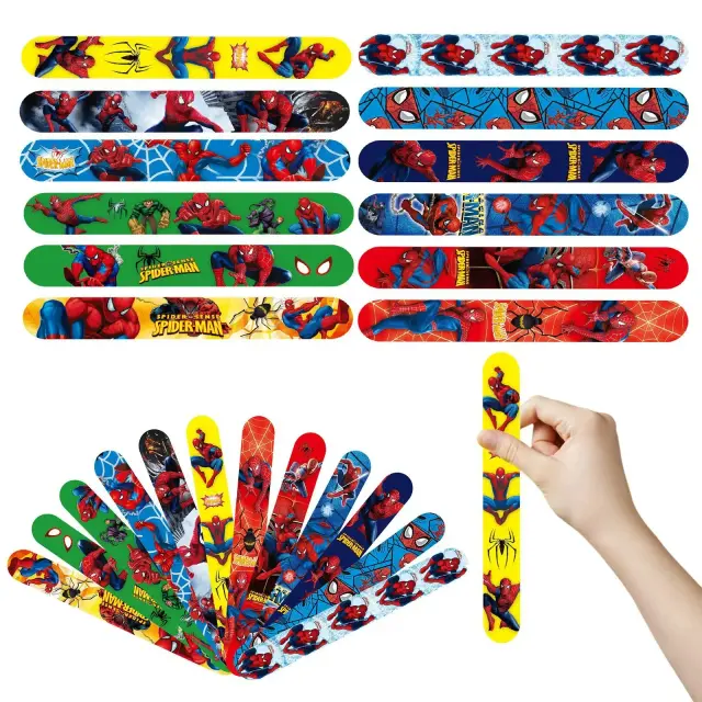Pulseira Spider-Man e Amigos: Brinde Perfeito para Festas, Natal e Goody Bags