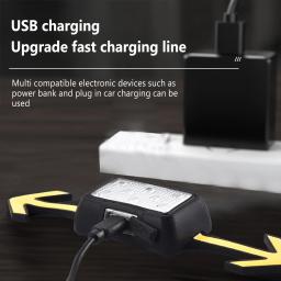 Luzes para capacete de bicicleta, controle remoto sem fio, à prova d'água, usb, recarregável, luzes de advertência para mountain bike, alta segurança - Image 3