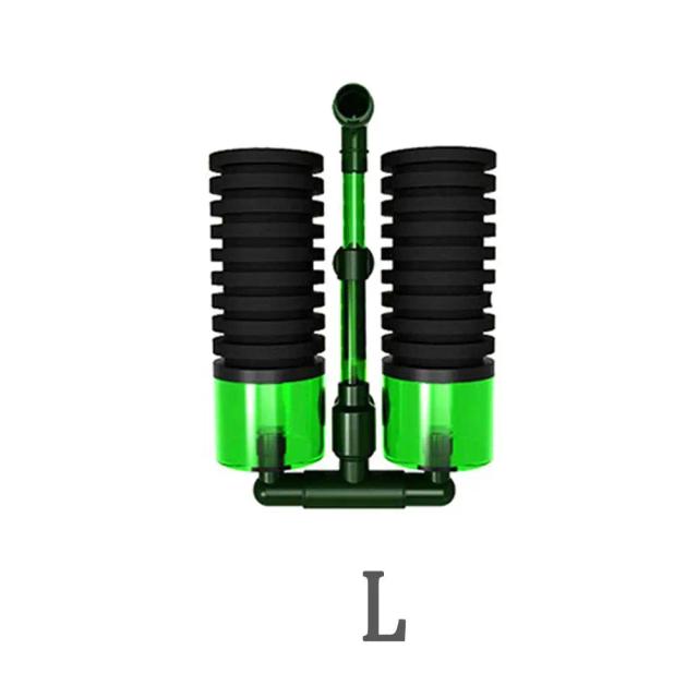 Filtros de Espuma Dupla Cabeça para Aquário - Práticos Equipamentos para Limpeza de Tanques de Peixes QS-100A e QS-200A