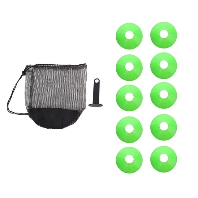 Conjunto de 10 Marcadores em Disco para Futebol - Aumente Sua Agilidade e Velocidade com Equipamento de Treinamento Portátil e Indeformável
