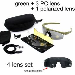 Outdoor Fotocromático Caça Tactical Óculos, Polarização Balística Óculos, Cor Bala Tiro Goggle, 3.0 - Image 1