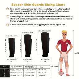 Caneleira de futebol para jovens e adultos, manga de compressão de panturrilha com almofada de favo de mel, protetor de suporte 1 peça - Image 2
