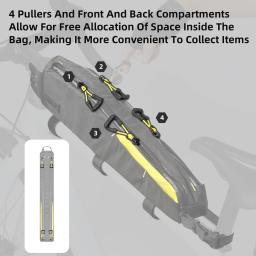 Rhinowalk bicicleta grande saco de tubo superior extra longo resistente à água bikepacking para mtb & bicicleta de estrada com 18 Polegada ou maior comprimento do quadro - Image 6