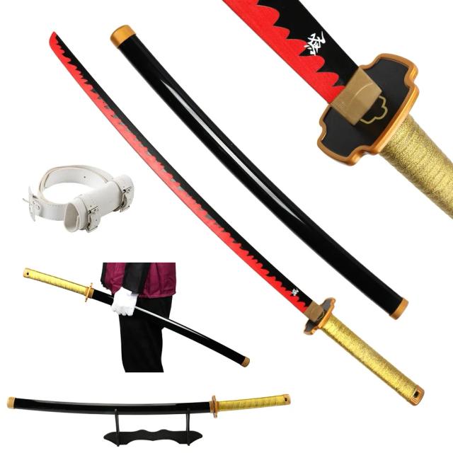 Katana Rengoku Tanjiro: Espada Samurai Real para Cosplay Anime em Diversos Estilos, 104cm