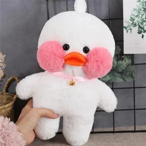 Lalafanfan Pato de Pelúcia 30cm Amarelo Kawaii
