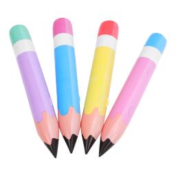 4 pçs lápis inflável alto lápis decoração balão grande crianças brinquedos festa favor sopro ar decorativo para sala de aula escola prop - Image 2