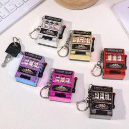 Cartoon Stress Reliever Toy, Jogos operados por moedas, Fruit Slot Machine, Mini Gambling Machine, Crianças e Adultos, Chaveiros - Image 1