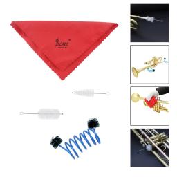 Trompete Manutenção Limpeza Cuidados Kit Set, Inclui Bocal Escova, Válvula Escova, Flexível Cobra Pano - Image 6