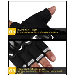 Luvas anti-derrapante respirável Touch Screen, Luvas protetoras do ciclismo, Luvas de motocicleta para esportes ao ar livre - Image 6