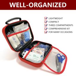 Pequeno kit de primeiros socorros para viagens ao ar livre, carro, caixa médica, emergência, sobrevivência, casa, camping, 129pcs - Image 4