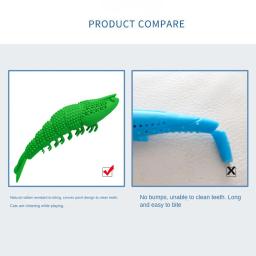 Borracha macia Bump Design Bastão de limpeza Pet Escova de dentes Reutilizável, resistente ao desgaste, Saudável, Gato Brinquedos, Suprimentos - Image 2