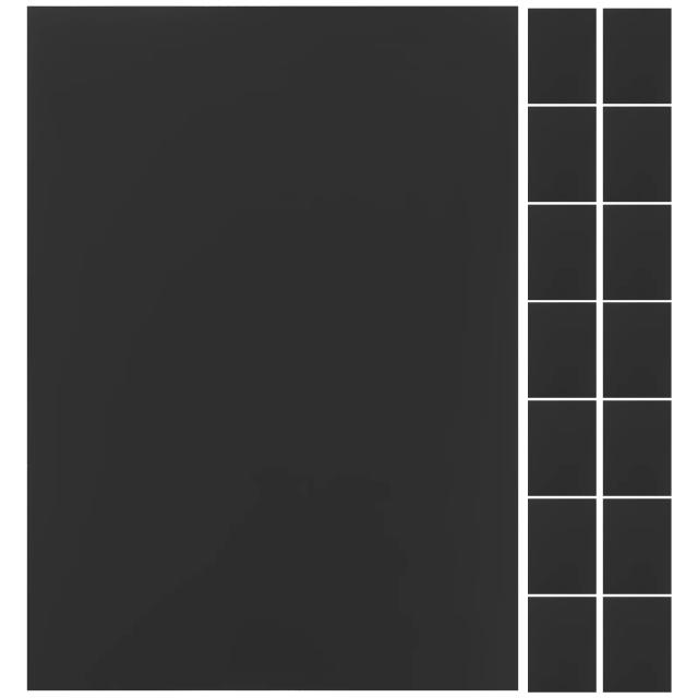 Papelão Preto A4 para Artesanato DIY: 20 Folhas Ideais para Pintura, Origami e Desenho