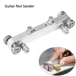 Ajustável guitarra porca Saddle Sander, Luthier Tool, Bass Acessórios, alumínio liga instrumentos de cordas Peças - Image 1