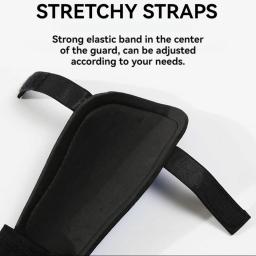 Loogdeel Soccer Shin Guard, protetor de tornozelo, alças ajustáveis, equipamento protetor de futebol para crianças, jovens, adultos, novo, 1 par - Image 5