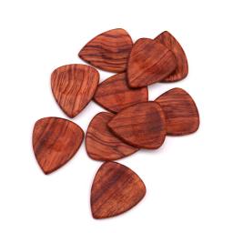 Palhetas de madeira guitarra acústica, palhetas, sândalo vermelho, jacarandá forma do coração, madeira tons, guitarra acessórios, atacado, 1pc - Image 3