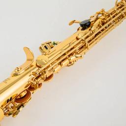 Saxofone soprano com Acessórios para Estojos, Instrumento Musical Profissional, Corpo Liso Dourado Lacado, B-Flat, Feito no Japão, 875EX - Image 2