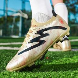 Botas de futebol profissional masculinas, tênis de grama infantil, tênis antiderrapante de treinamento, respirável, multicolorido, ao ar livre - Image 4