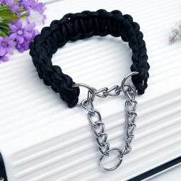 Gargantilha de corda trançada ajustável para animais de estimação, coleira, coleiras para cães pequenos, cachorro, cães médios, casa - Image 4