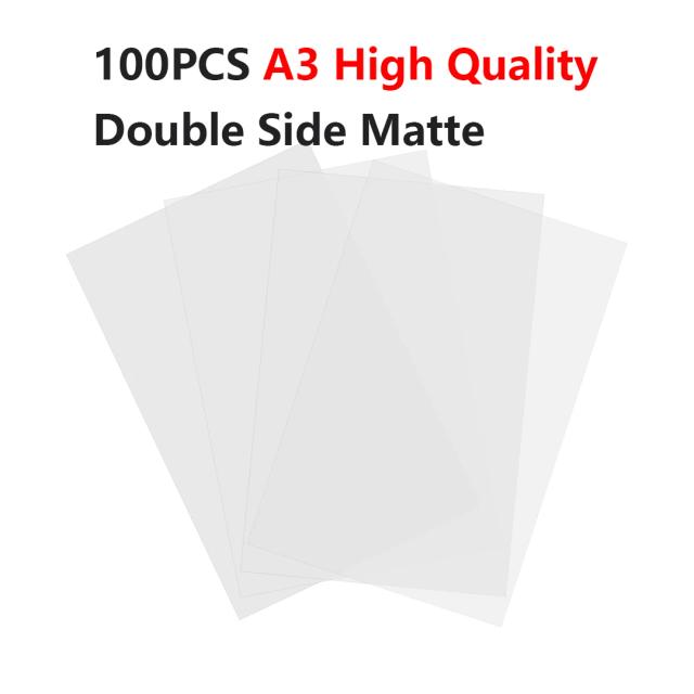 Papel DTF A4 Dupla Face para Transferência Térmica - 100 Folhas PET para Impressoras Epson