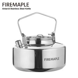 Fire Maple-Stainless Steel Teapot para Mochila, Chaleira de Camping, Bushcraft Gear, Outdoor Durável, Alta Qualidade, S304, 1L, 295g - Image 1