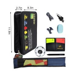 Futebol Árbitro Bolsa, Árbitro Cartões, Apito, Acessório - Image 6