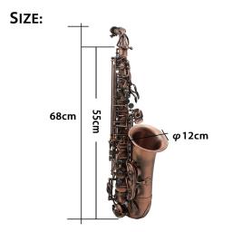 Eb Alto-Saxofone profissional com bocal, Black Nickel Sax, instrumento de sopro, caso Strap, acessórios musicais - Image 2