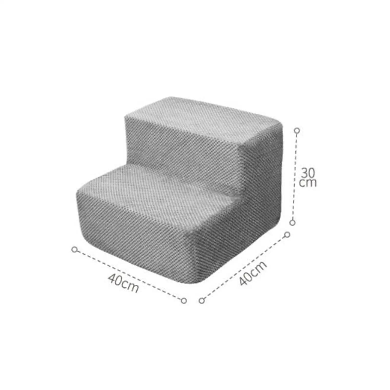 Rampa removível antiderrapante ao ar livre para animais de estimação, Escadas 3-Steps para cães pequenos e gatos, Cama e escada do sofá, Pet Shop - Image 1
