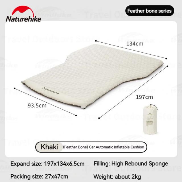 Cama Inflável Auto-Inflável Naturehike para Camping: Colchão Portátil e Confortável para Viagens ao Ar Livre