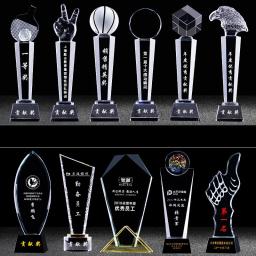 Transparente Cristal Troféu, Cinco Estrelas, Criativa Cerimônia de Premiação, Evento de Competição, Presente Artesanato, Home Decor, Personalizado, Novo, 1Pc - Image 2