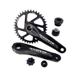 Racework manivela liga de alumínio oco integrado 170mm 175mm 32 34 36 38t roda dentada com suporte inferior mountain bike pedaleira - Image 5