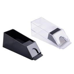 Suporte De Cartão De Deck De Negociante De Poker Transparente Preto, Acessórios De Jogos De Mesa, Texas Hold'em, Black Jack Sapato De Negociação - Image 1