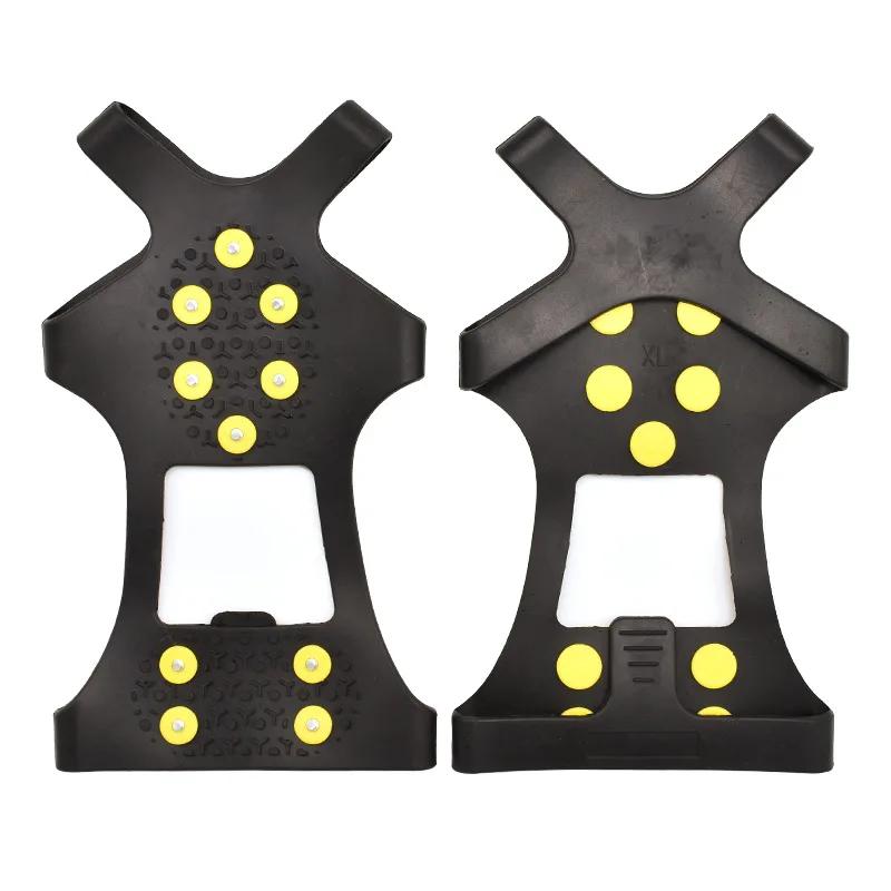 Garra anti-derrapante para sapatos esportivos para homens e mulheres, botas de escalada, neve, garra de gelo, apertos, grampos Crampon, 10 Stud, 1 par - Image 1