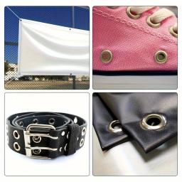 Grommet Ilhó Alicate Set, Ilhó Perfurador Alicate Kit com 100 Ilhós De Metal, Kit de ferramentas para pano de couro, 1 conjunto, 4 em - Image 3