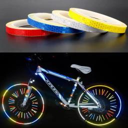PVC bicicleta rodas fita reflexiva, Adesivos fluorescentes, Bicicleta reflexiva adesivo, Strip fita para ciclismo, segurança de advertência - Image 5