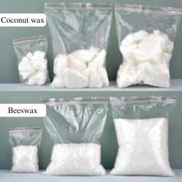 Cera de abelha branca pura natural para aromaterapia, blocos de cera de coco, pigmentos de cera, cera pura, artesanato artesanal DIY velas, 100g, 500g, 1000g - Image 1