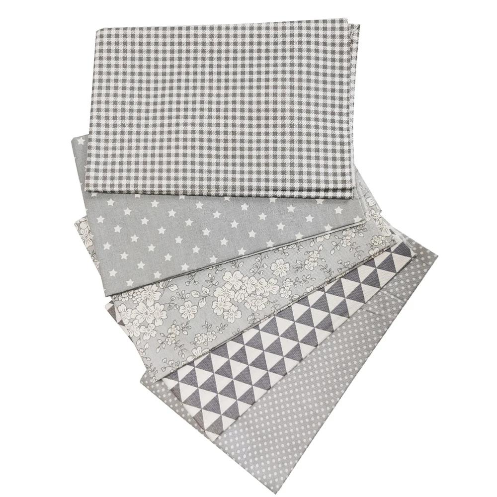 Teramila-Tecido De Patchwork De Natal, 100% Algodão, Tecido Simples para Costura Artesanal, Scrapbooking, Material De Costura Artesanal, 5-7Pcs por Conjunto - Image 1