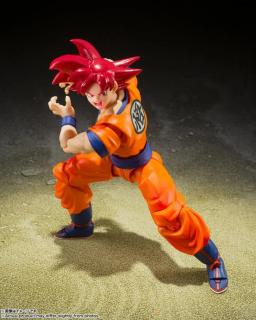 Em estoque 100% original bandai s.h. figuarts shf super saiyan deus vermelho son goku figura de ação brinquedo modelo presente - Image 5