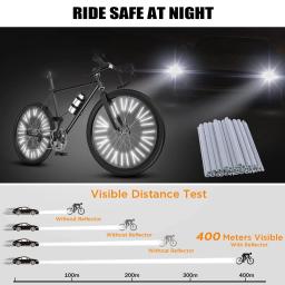 Refletor de raio de bicicleta, feito de material reflexivo, bicicletas de montanha e estrada, 1,9-2,4mm, 36-96pcs - Image 3