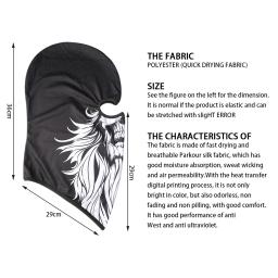 Crânio masculino balaclava máscara de esqui ciclismo bonés snowboard capa facial motocicleta capacete da bicicleta capuz bandana cachecol respirável à prova vento - Image 5