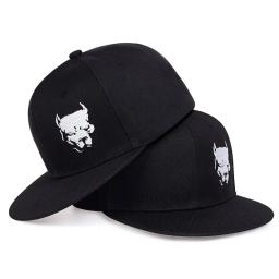 Unisex cão cabeça bordado bordado hip-hop chapéus ao ar livre ajustável Casual Baseball Caps Sunscreen Hat - Image 2