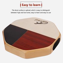 Gecko Cajon Tambor de Mão, Instrumento de Percussão Portátil para Viagem, Camping, Bongo Snare, Duplo Efeito Sonoro, 3 Cores - Image 1