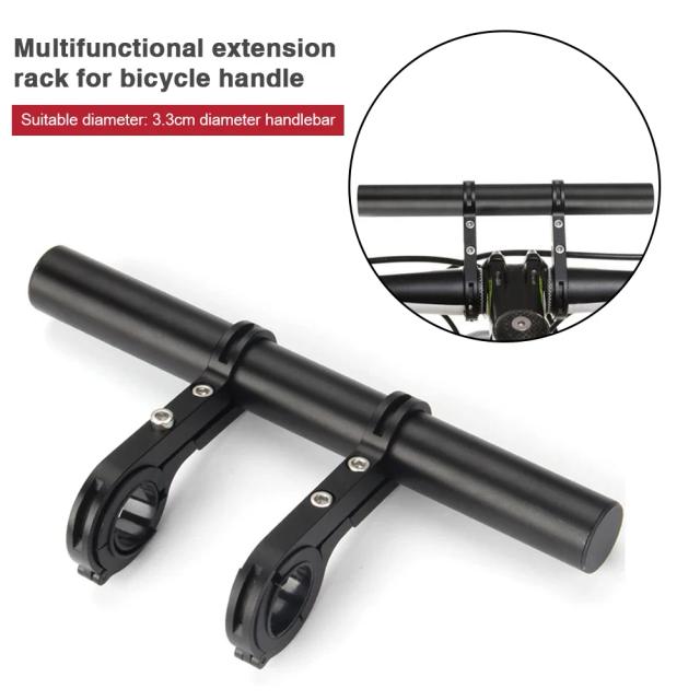 Suporte Extensor para Farol de Bicicleta MTB em Alumínio e Carbono - Acessório Ideal para Ciclismo