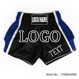 Shorts de boxe personalizados para homens e mulheres, gaiola Kickboxing, roupas de artes marciais Muay Thai, calças de luta, logotipo personalizado infantil - Image 6