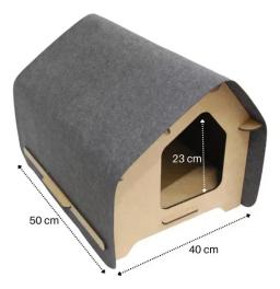 Casa Aconchegante para Gatos, Scratch Cabin, Bed Playground Toy, Camas Premium Gatil para Suprimentos de Coelho e Coelho, Acessórios para cobaias - Image 5