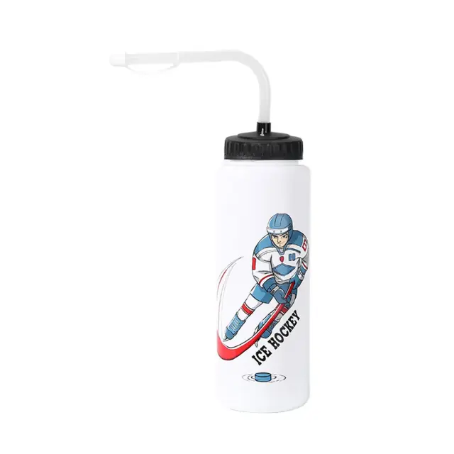 Garrafa Squeeze de Água 1000ml para Hóquei no Gelo e Lacrosse - Acessórios Esportivos Essenciais