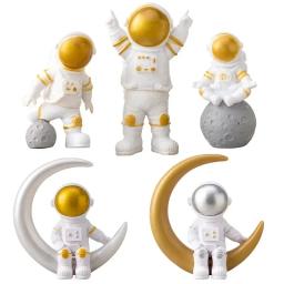 Astronauta e planetas Decoração de bolo para crianças, Spaceman Baking Ornaments, Boy Universe Outer Space, Birthday Party Supplies, 1 Pc, 3Pcs - Image 1